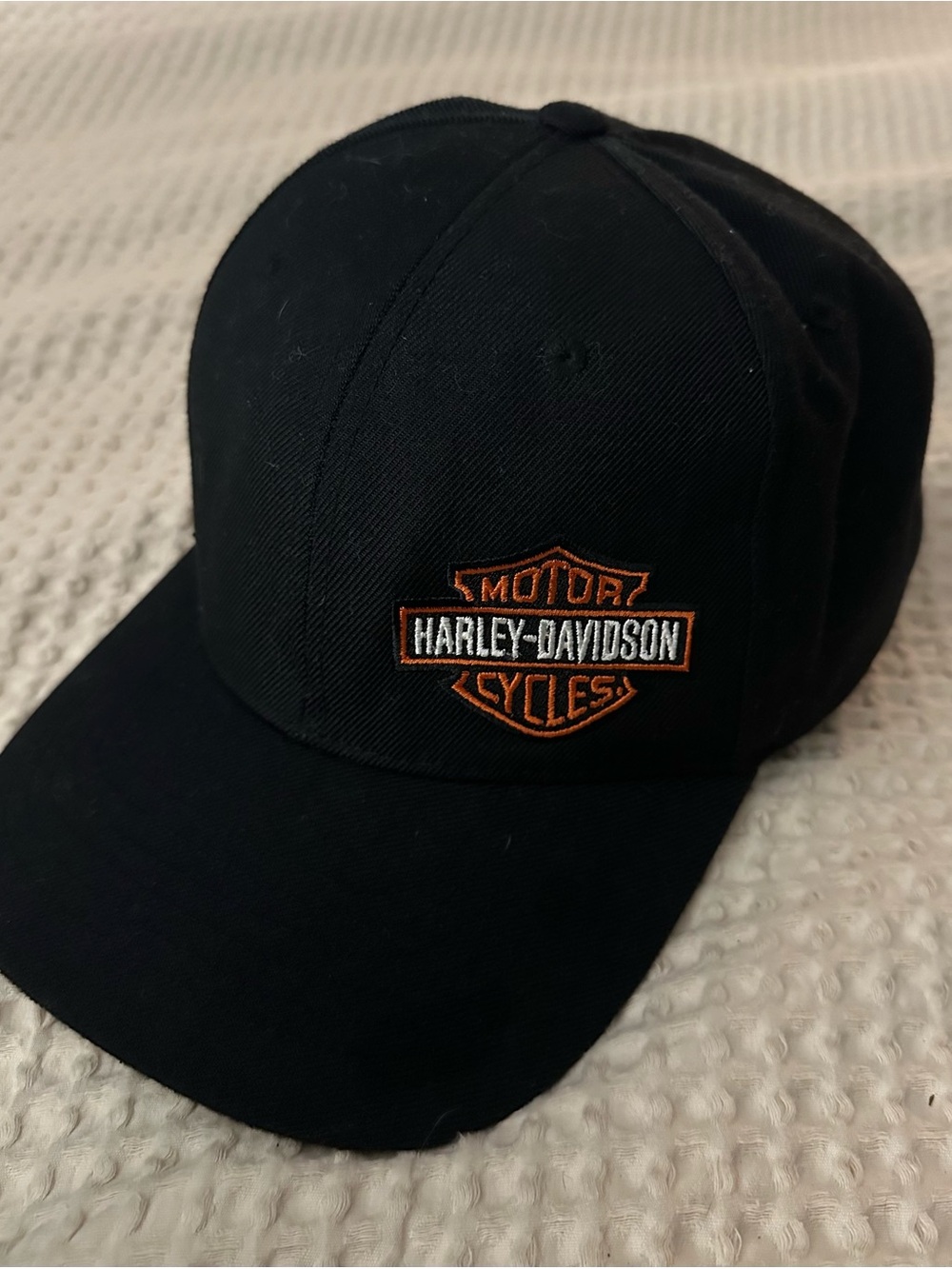 Harley-Davidson Motorcycles Black Baseball Cap Hat Myers-Duren Tulsa OK